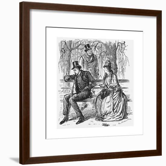 The New Science, 1887-George Du Maurier-Framed Giclee Print