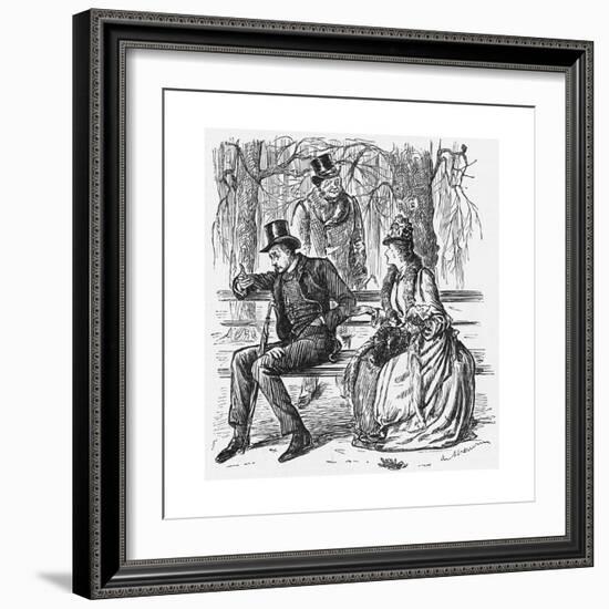 The New Science, 1887-George Du Maurier-Framed Giclee Print