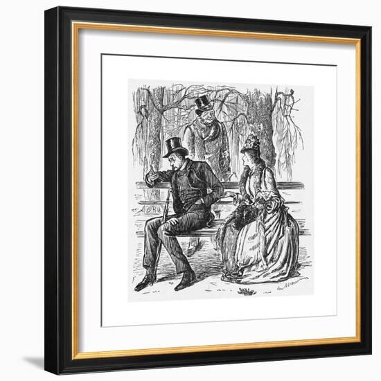 The New Science, 1887-George Du Maurier-Framed Giclee Print