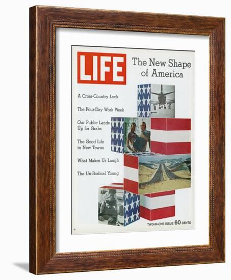 The New Shape of America, January 8, 1971-Bill Eppridge-Framed Photographic Print