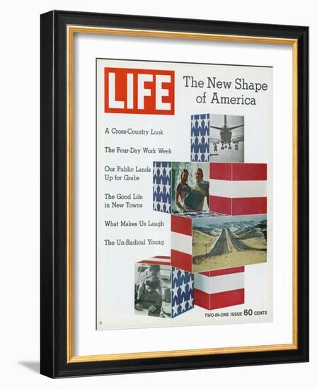 The New Shape of America, January 8, 1971-Bill Eppridge-Framed Photographic Print