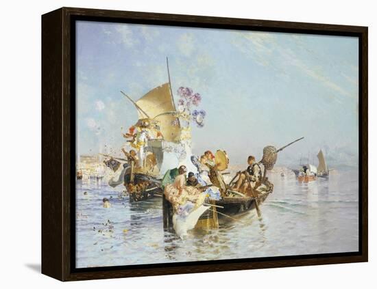 The New Song with Words and Music, 1885-Edoardo Dalbono-Framed Premier Image Canvas
