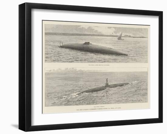 The New Spanish Submarine Torpedo-Vessel, El Peral, at Cadiz-null-Framed Giclee Print