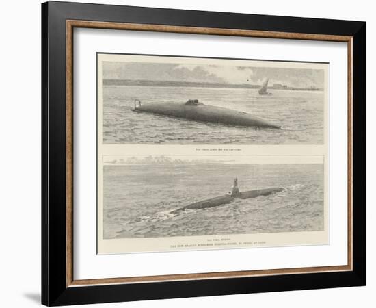 The New Spanish Submarine Torpedo-Vessel, El Peral, at Cadiz-null-Framed Giclee Print