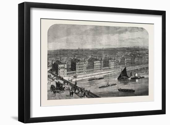 The New St. Thomas's Hospital, London, UK, 1865-null-Framed Giclee Print