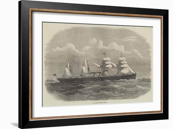 The New Steam-Ship Egypt-Edwin Weedon-Framed Giclee Print