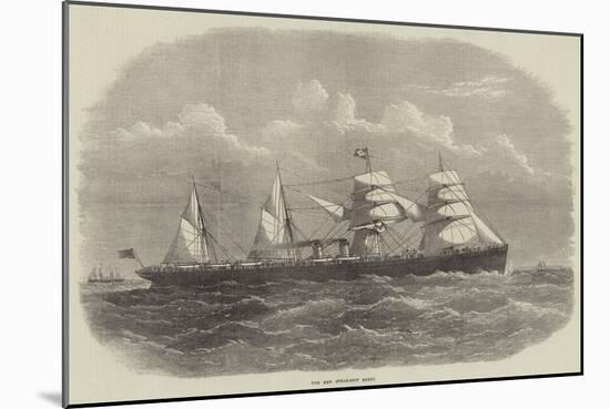 The New Steam-Ship Egypt-Edwin Weedon-Mounted Giclee Print