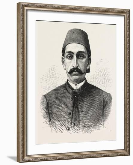 The New Sultan of Turkey, Hamid II, 1876-null-Framed Giclee Print