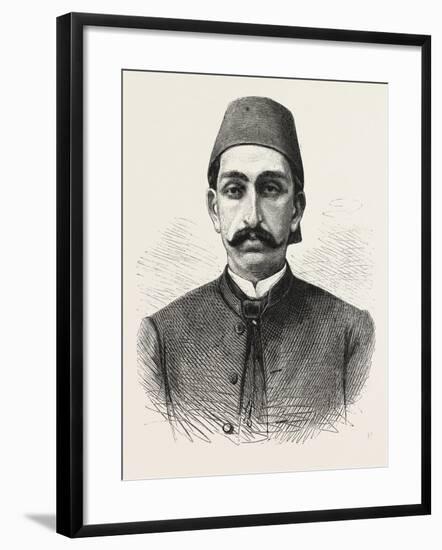 The New Sultan of Turkey, Hamid II, 1876-null-Framed Giclee Print