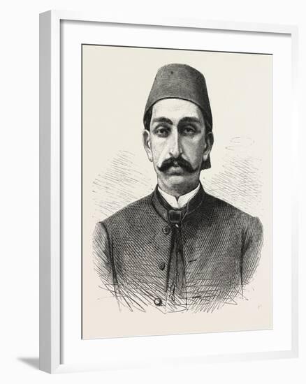 The New Sultan of Turkey, Hamid II, 1876-null-Framed Giclee Print