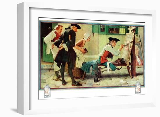 "The New Tavern Sign", February 22,1936-Norman Rockwell-Framed Giclee Print