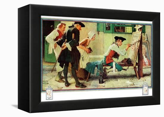 "The New Tavern Sign", February 22,1936-Norman Rockwell-Framed Premier Image Canvas