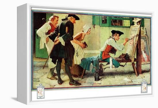 "The New Tavern Sign", February 22,1936-Norman Rockwell-Framed Premier Image Canvas