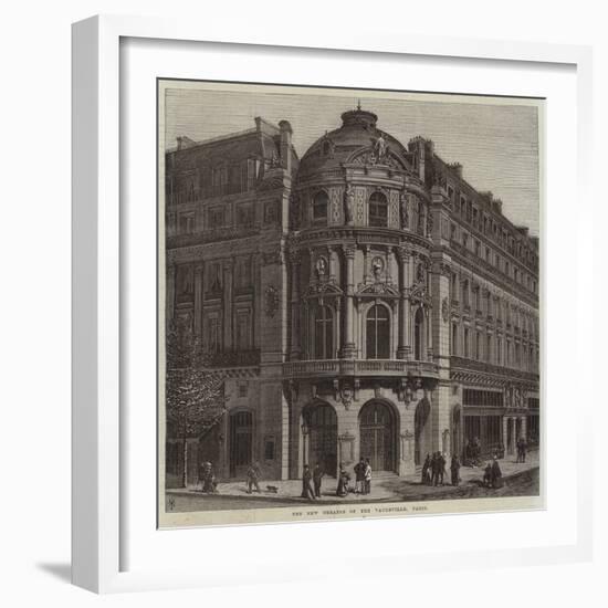 The New Theatre of the Vaudeville, Paris-null-Framed Giclee Print