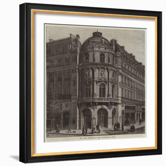 The New Theatre of the Vaudeville, Paris-null-Framed Giclee Print