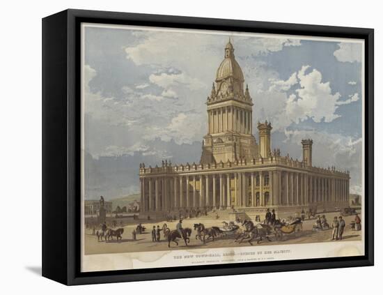 The New Town-Hall, Leeds, Opened by Her Majesty-Richard Principal Leitch-Framed Premier Image Canvas