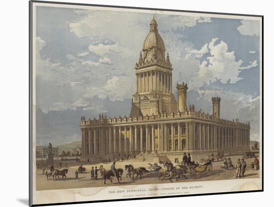 The New Town-Hall, Leeds, Opened by Her Majesty-Richard Principal Leitch-Mounted Giclee Print