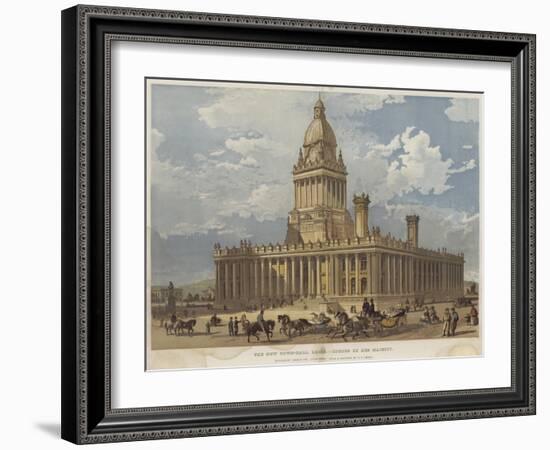 The New Town-Hall, Leeds, Opened by Her Majesty-Richard Principal Leitch-Framed Giclee Print