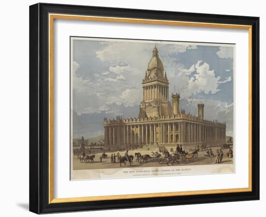 The New Town-Hall, Leeds, Opened by Her Majesty-Richard Principal Leitch-Framed Giclee Print