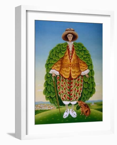 The New Vestments (Ivor Cutler as Character in Edward Lear Poem), 1994-Frances Broomfield-Framed Giclee Print