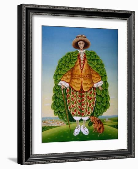 The New Vestments (Ivor Cutler as Character in Edward Lear Poem), 1994-Frances Broomfield-Framed Giclee Print