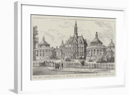 The New Victoria Hospital at Burnley, Recently Opened by Prince Albert Victor-null-Framed Giclee Print