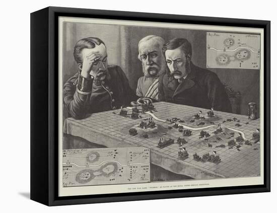 The New War Game, Polemos, as Played at the Royal United Service Institution-Johann Nepomuk Schonberg-Framed Premier Image Canvas