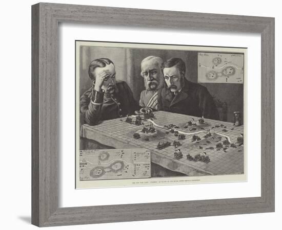 The New War Game, Polemos, as Played at the Royal United Service Institution-Johann Nepomuk Schonberg-Framed Giclee Print