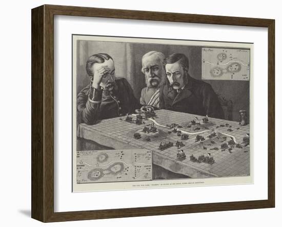 The New War Game, Polemos, as Played at the Royal United Service Institution-Johann Nepomuk Schonberg-Framed Giclee Print