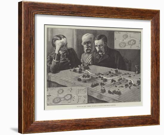 The New War Game, Polemos, as Played at the Royal United Service Institution-Johann Nepomuk Schonberg-Framed Giclee Print