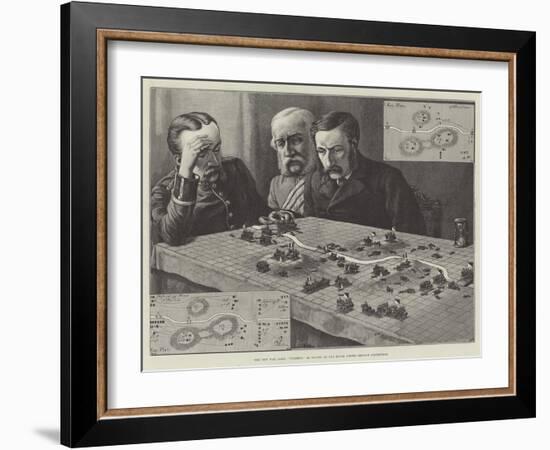 The New War Game, Polemos, as Played at the Royal United Service Institution-Johann Nepomuk Schonberg-Framed Giclee Print