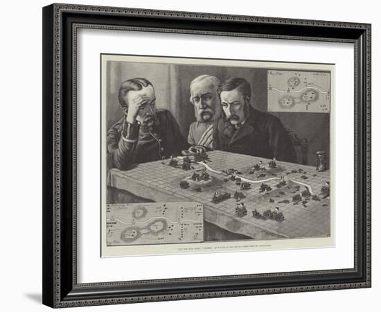 The New War Game, Polemos, as Played at the Royal United Service Institution-Johann Nepomuk Schonberg-Framed Giclee Print