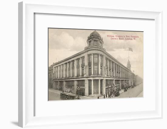 The New Whiteleys Shop in Queen's Road, London, England-null-Framed Art Print