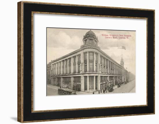 The New Whiteleys Shop in Queen's Road, London, England-null-Framed Art Print