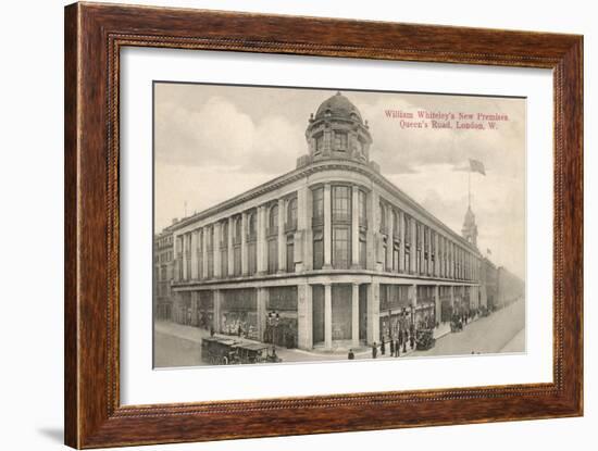 The New Whiteleys Shop in Queen's Road, London, England-null-Framed Art Print