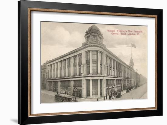 The New Whiteleys Shop in Queen's Road, London, England-null-Framed Art Print