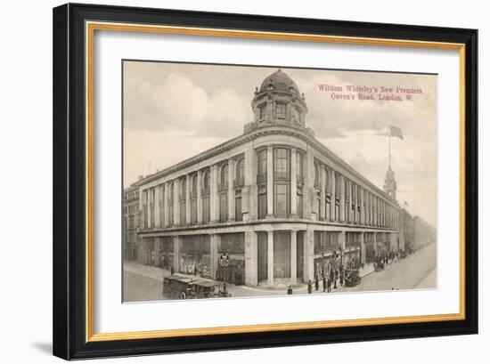 The New Whiteleys Shop in Queen's Road, London, England-null-Framed Art Print