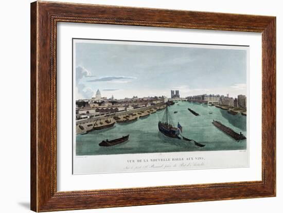 The New Wine Market on the Port Saint-Bernard-Dubois and Courvoisier-Framed Giclee Print