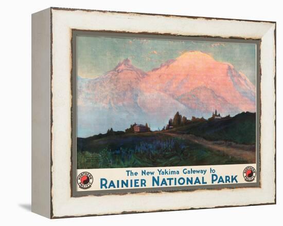 The New Yakima Gateway to Rainier National Park Poster, Circa 1925-Sidney Laurence-Framed Premier Image Canvas