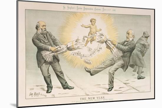 The New Year, from 'St. Stephen's Review Presentation Cartoon', 31 December 1887-Tom Merry-Mounted Giclee Print