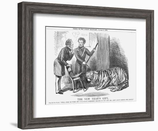 The New Year's Gift, 1858-John Tenniel-Framed Giclee Print