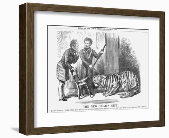 The New Year's Gift, 1858-John Tenniel-Framed Giclee Print