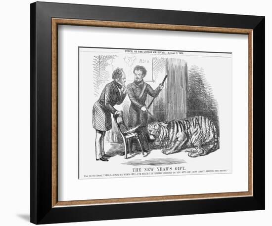 The New Year's Gift, 1858-John Tenniel-Framed Giclee Print