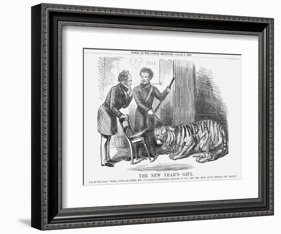 The New Year's Gift, 1858-John Tenniel-Framed Giclee Print