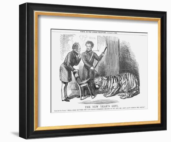 The New Year's Gift, 1858-John Tenniel-Framed Giclee Print