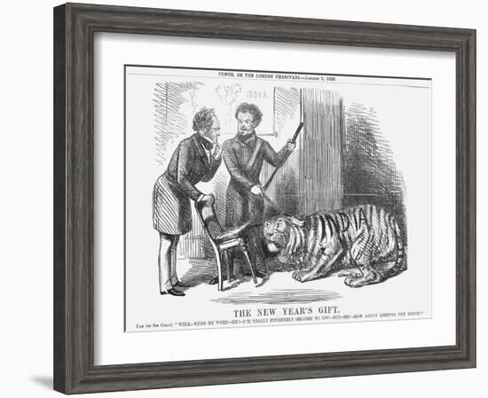 The New Year's Gift, 1858-John Tenniel-Framed Giclee Print