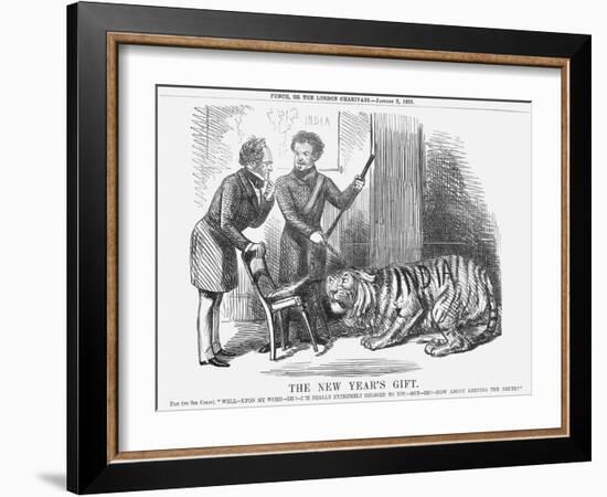 The New Year's Gift, 1858-John Tenniel-Framed Giclee Print