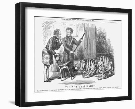 The New Year's Gift, 1858-John Tenniel-Framed Giclee Print