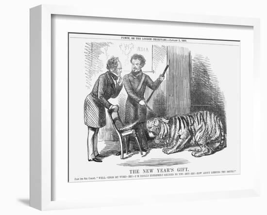 The New Year's Gift, 1858-John Tenniel-Framed Giclee Print