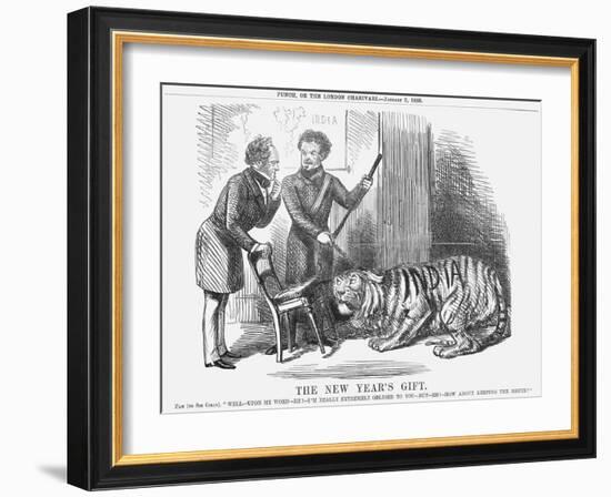 The New Year's Gift, 1858-John Tenniel-Framed Giclee Print